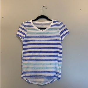 child’s 10-12 blue striped old navy tshirt